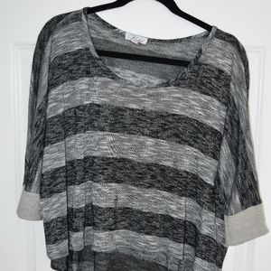 3/4 Sleeve Striped Top